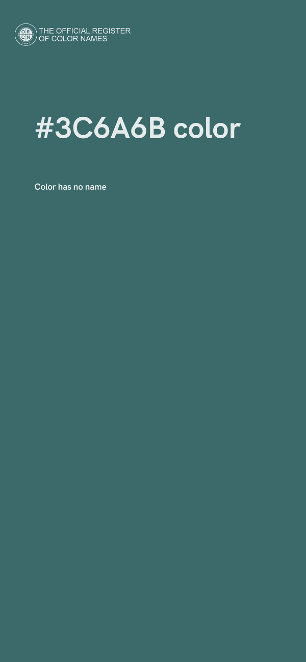 #3C6A6B color image
