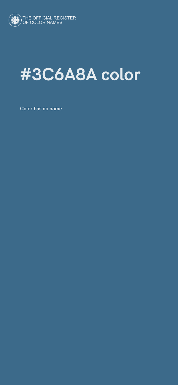 #3C6A8A color image