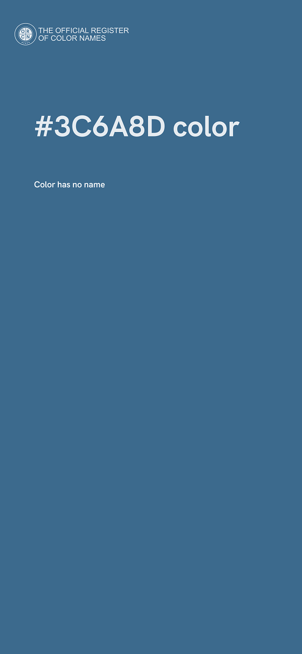 #3C6A8D color image