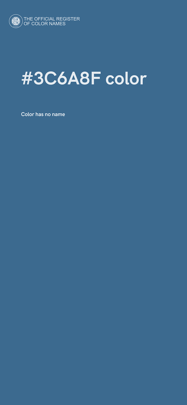 #3C6A8F color image