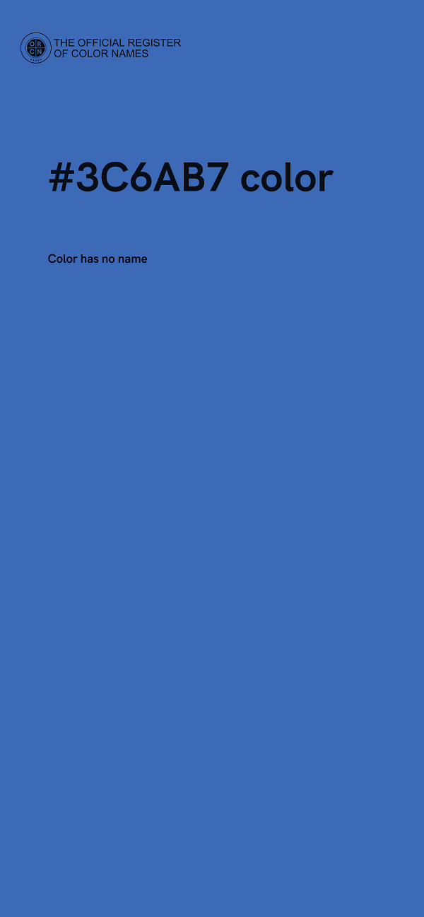 #3C6AB7 color image