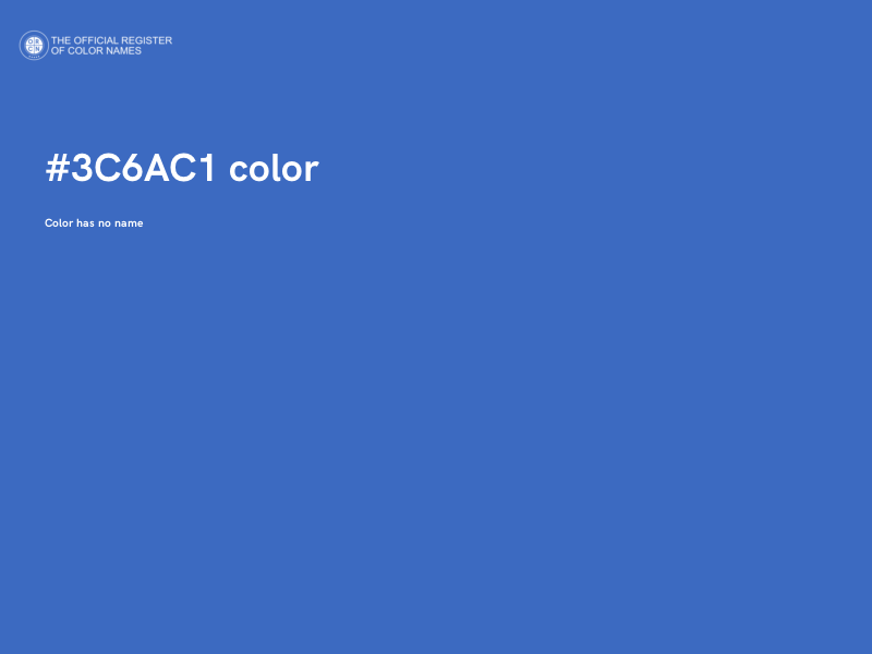 #3C6AC1 color image