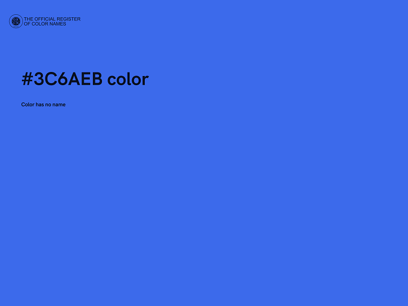 #3C6AEB color image