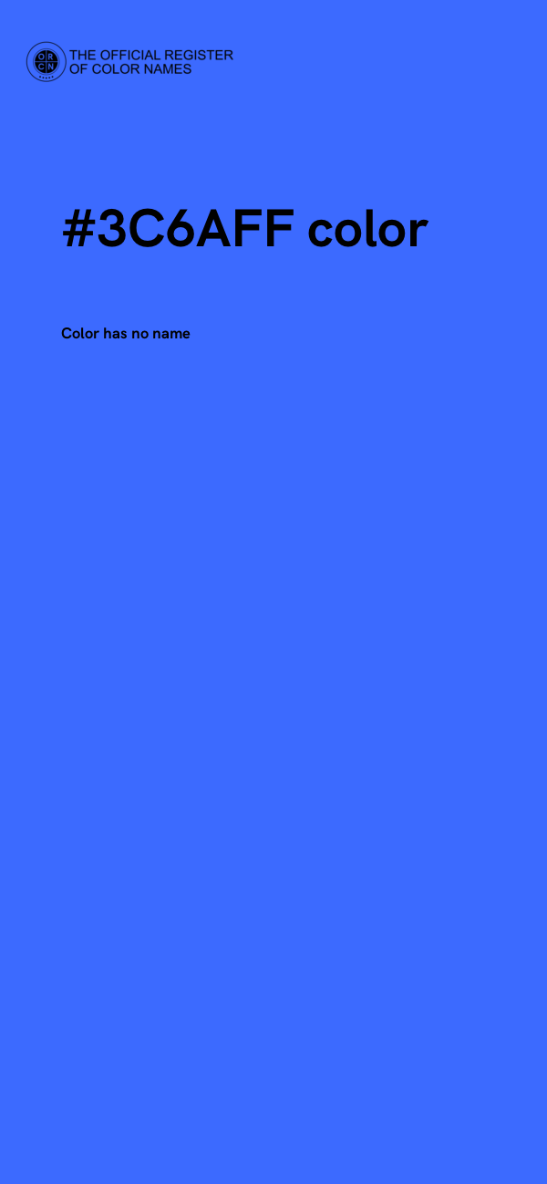 #3C6AFF color image