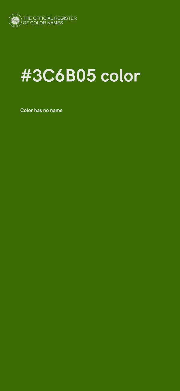 #3C6B05 color image