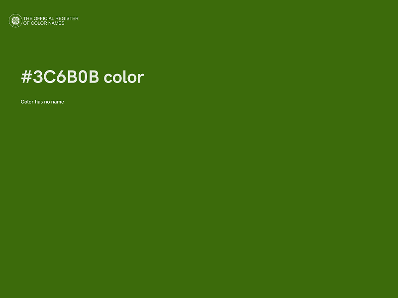 #3C6B0B color image