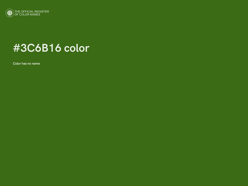 #3C6B16 color image