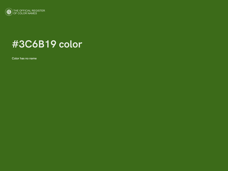 #3C6B19 color image