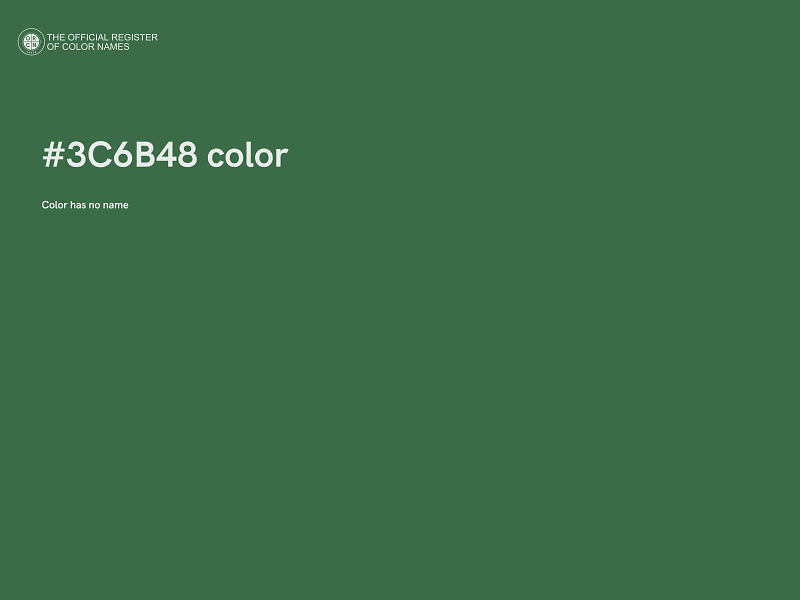 #3C6B48 color image