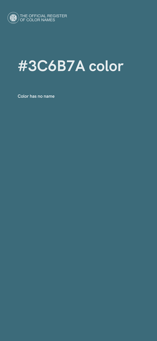 #3C6B7A color image