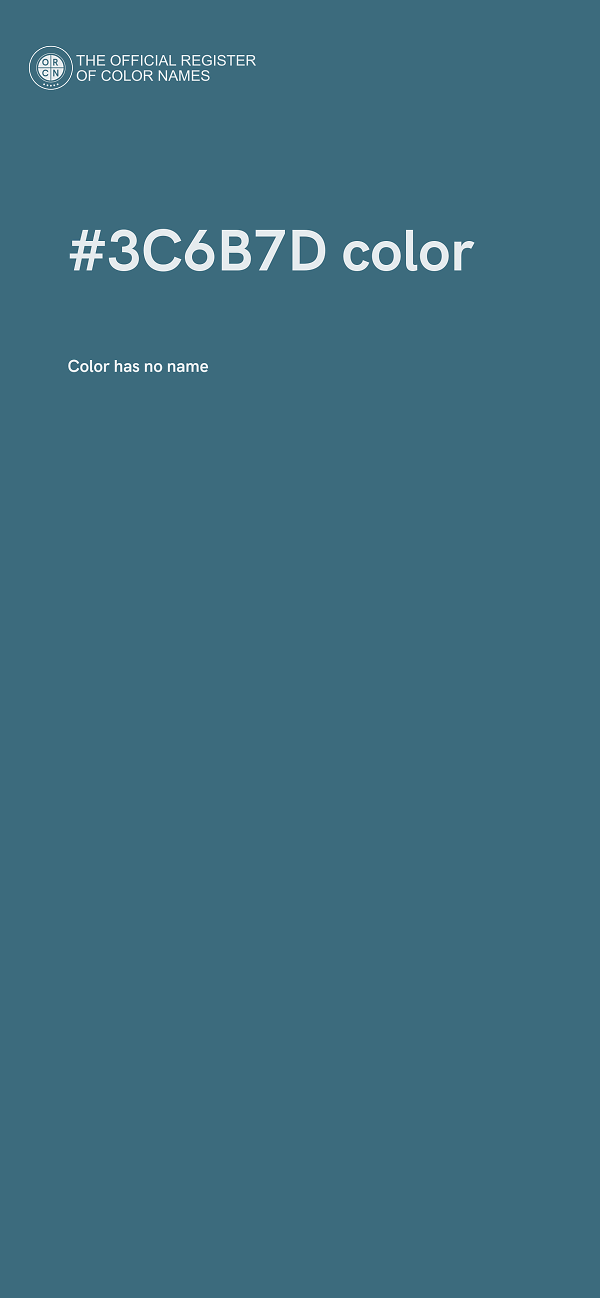 #3C6B7D color image