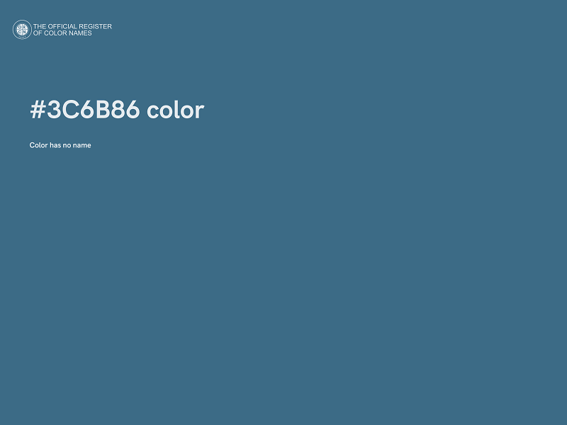 #3C6B86 color image