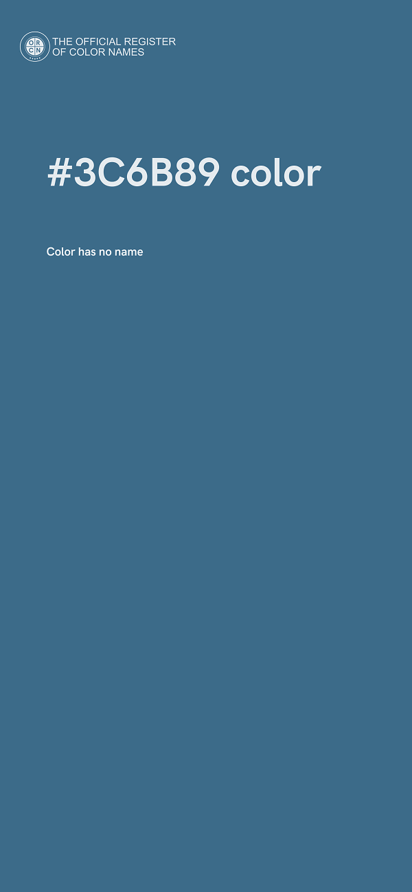 #3C6B89 color image