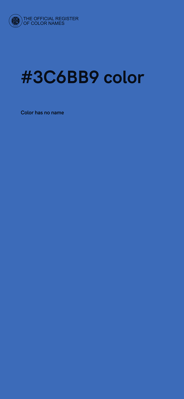 #3C6BB9 color image