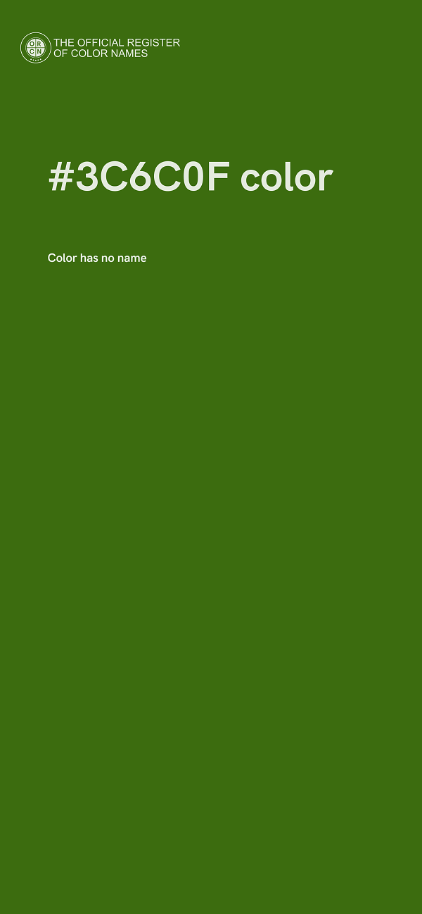 #3C6C0F color image
