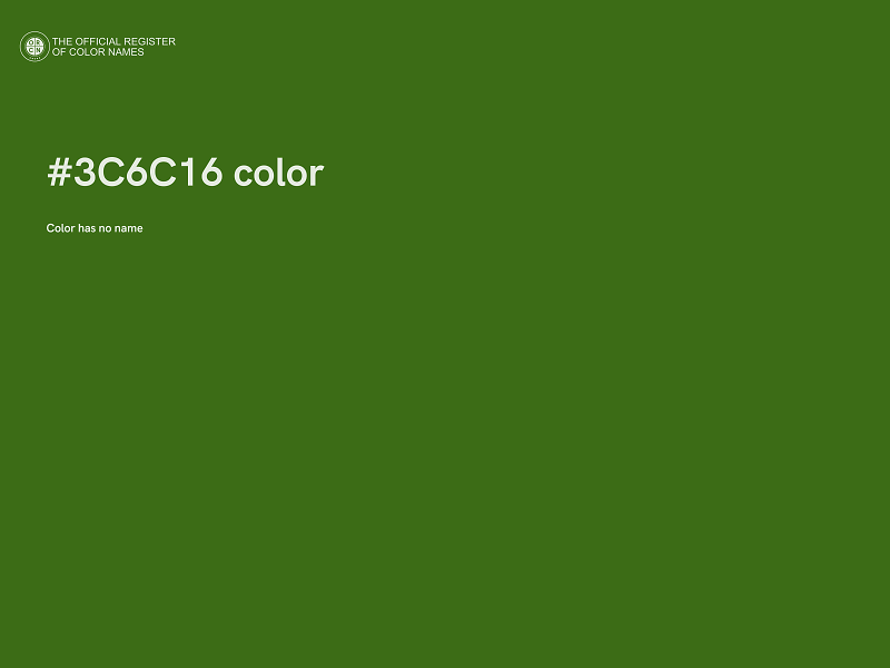 #3C6C16 color image