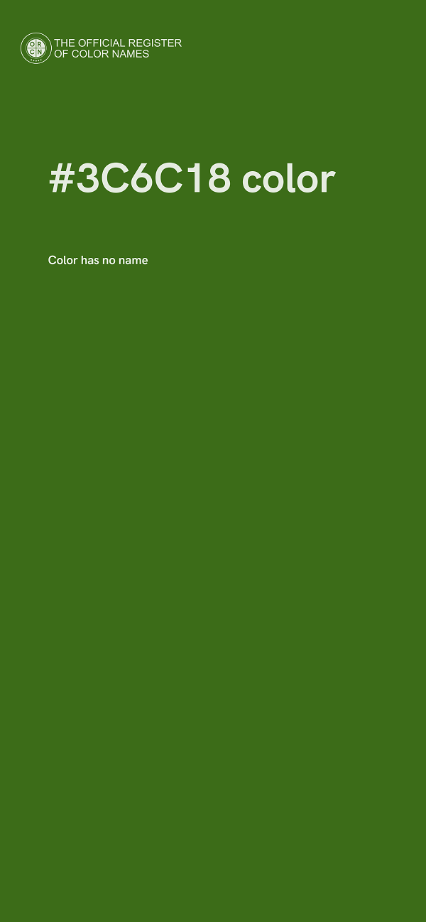 #3C6C18 color image
