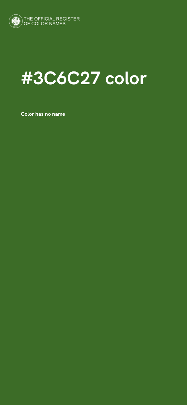 #3C6C27 color image