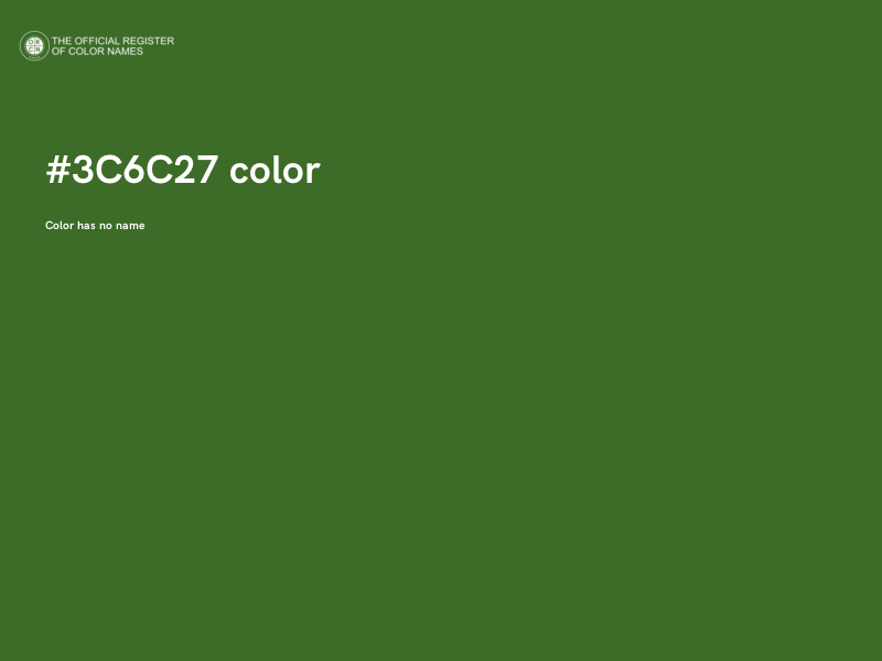 #3C6C27 color image
