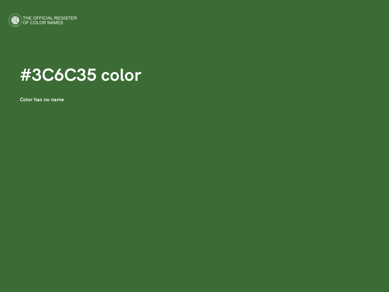 #3C6C35 color image