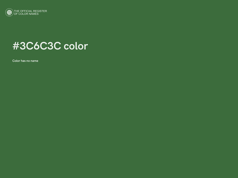 #3C6C3C color image