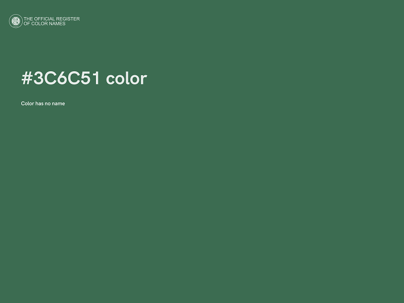 #3C6C51 color image