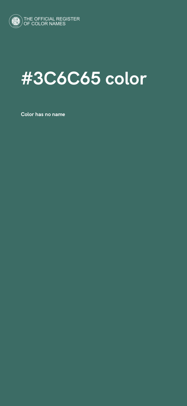 #3C6C65 color image