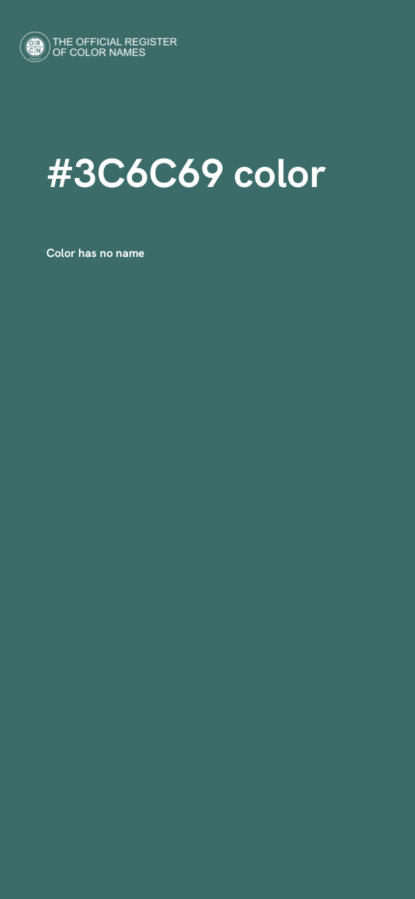 #3C6C69 color image
