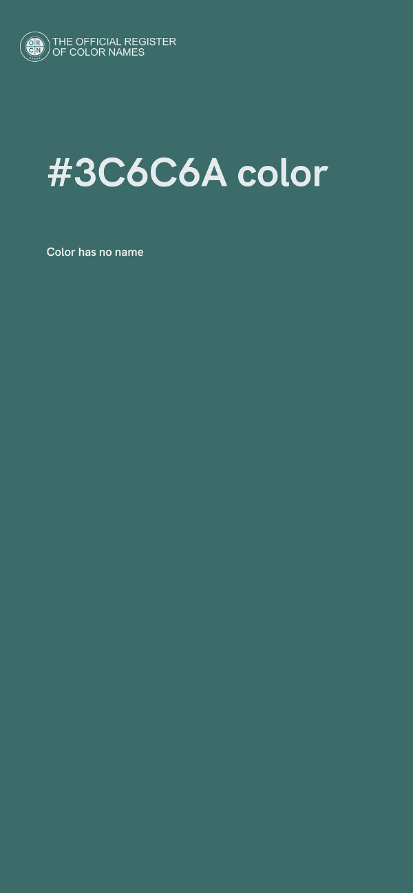 #3C6C6A color image