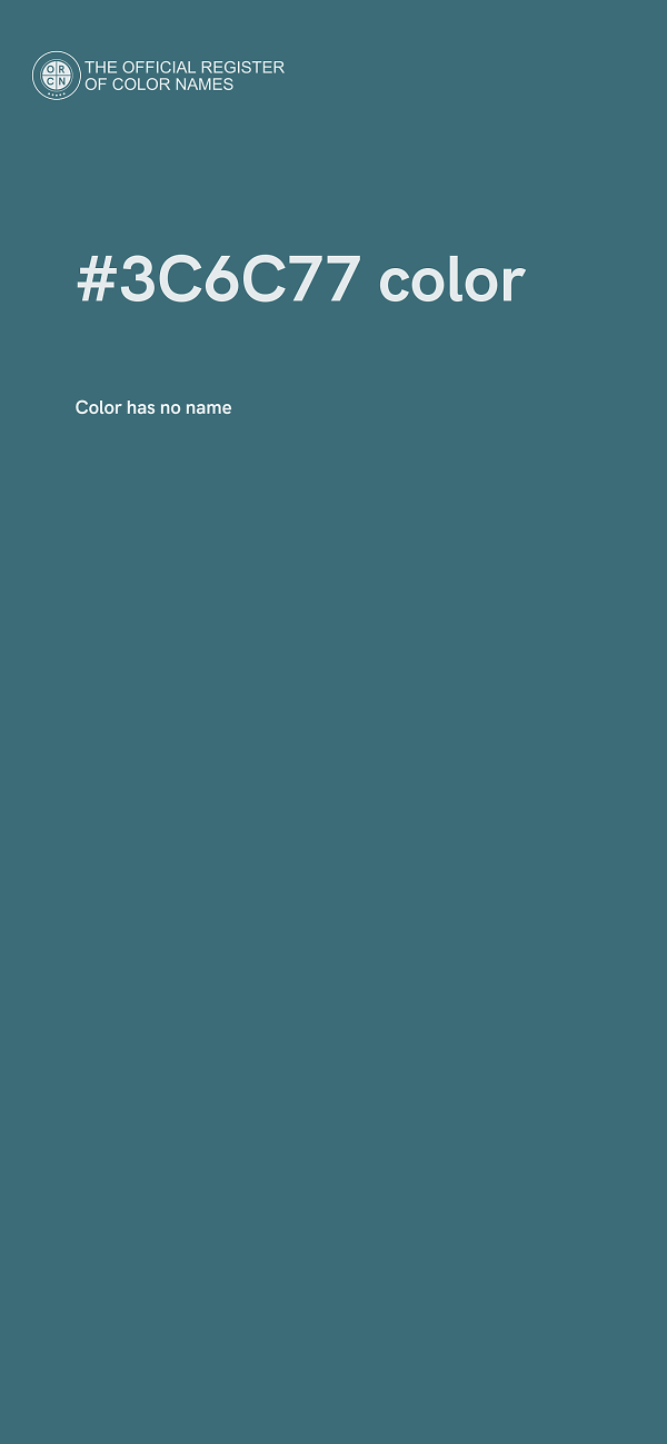 #3C6C77 color image