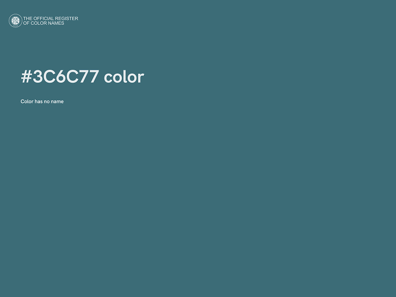 #3C6C77 color image