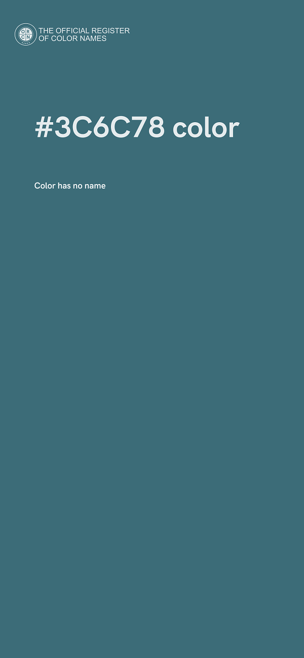 #3C6C78 color image