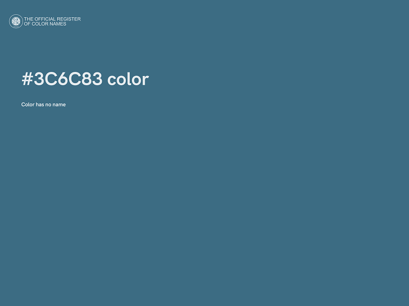 #3C6C83 color image