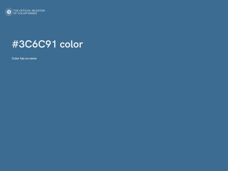 #3C6C91 color image
