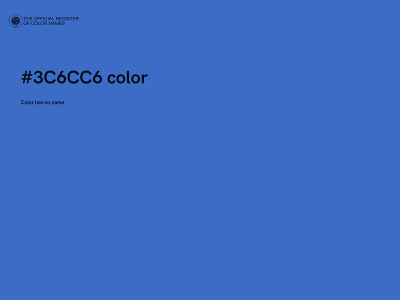 #3C6CC6 color image