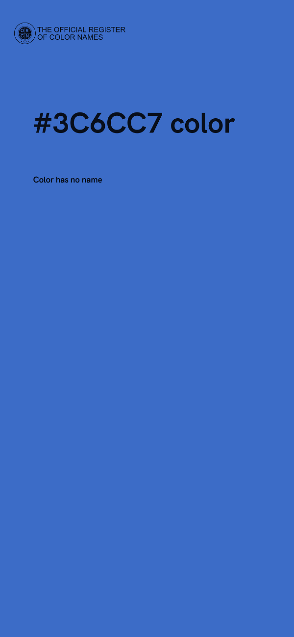 #3C6CC7 color image