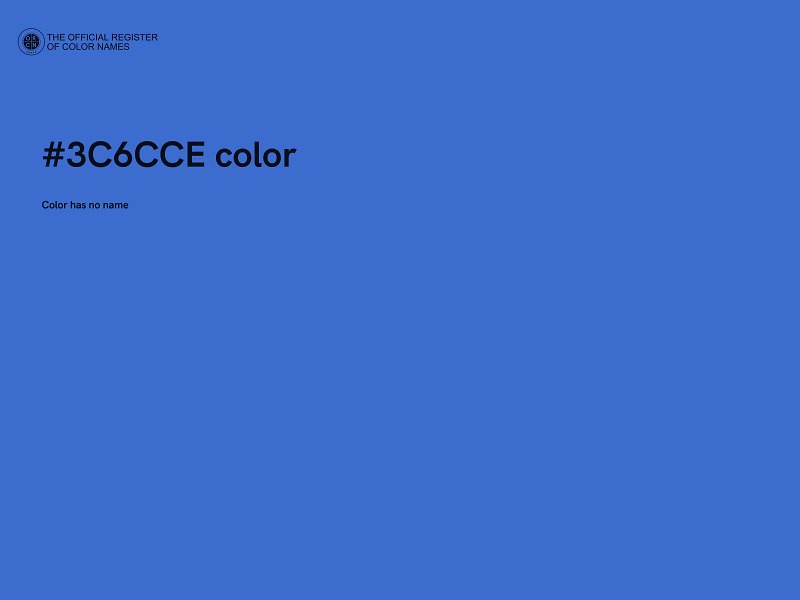 #3C6CCE color image