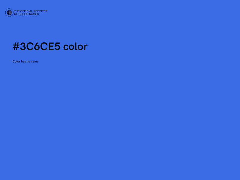 #3C6CE5 color image