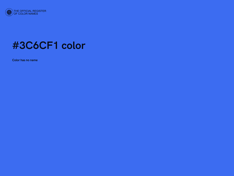 #3C6CF1 color image