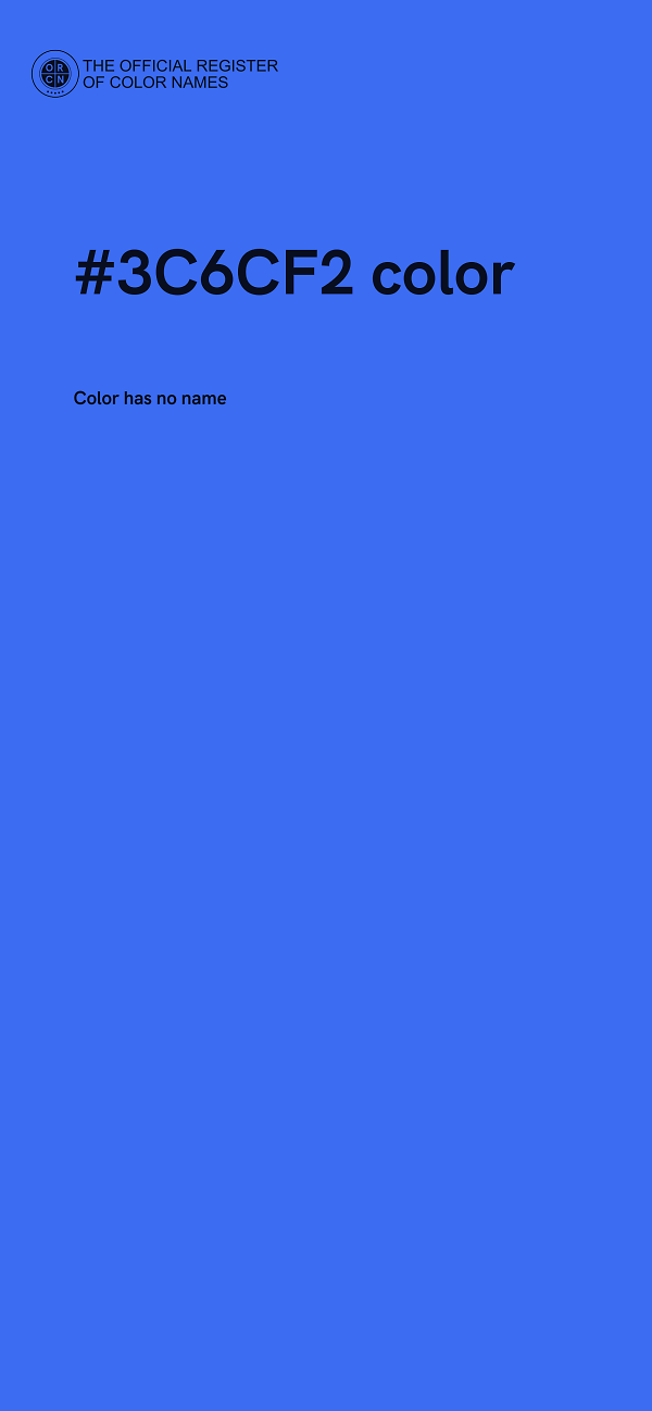 #3C6CF2 color image