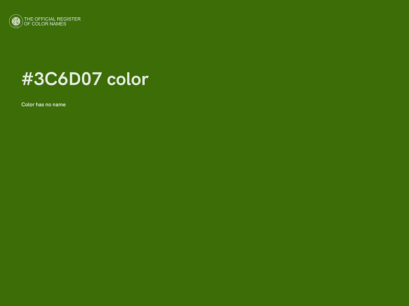 #3C6D07 color image