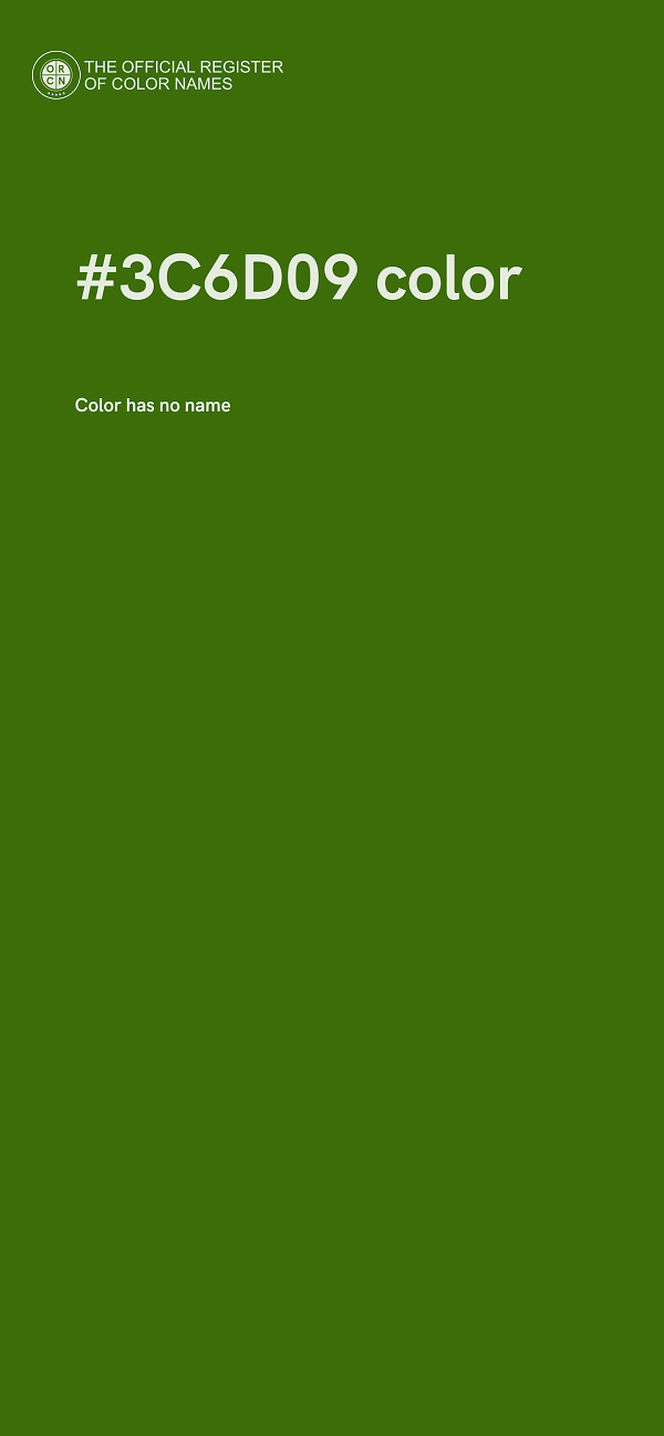 #3C6D09 color image