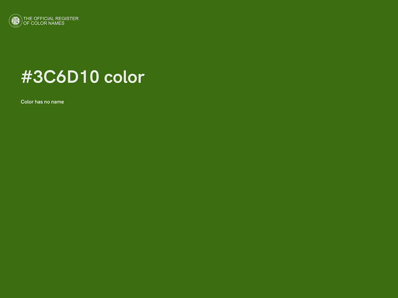 #3C6D10 color image