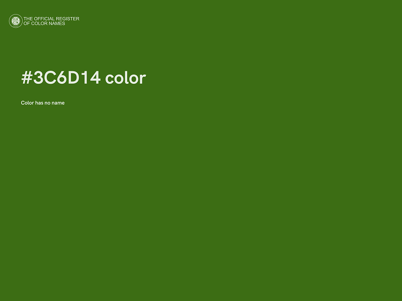 #3C6D14 color image