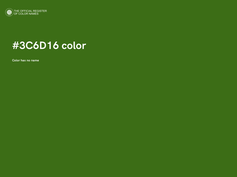 #3C6D16 color image