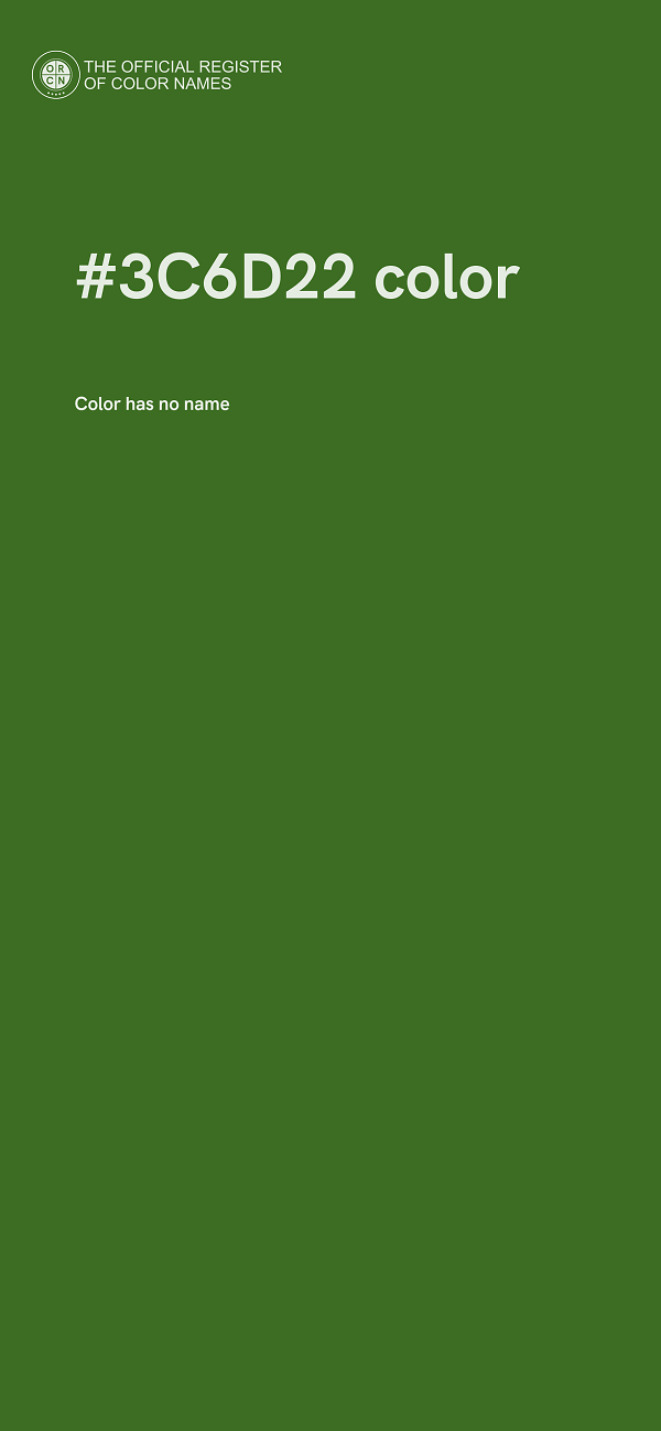 #3C6D22 color image