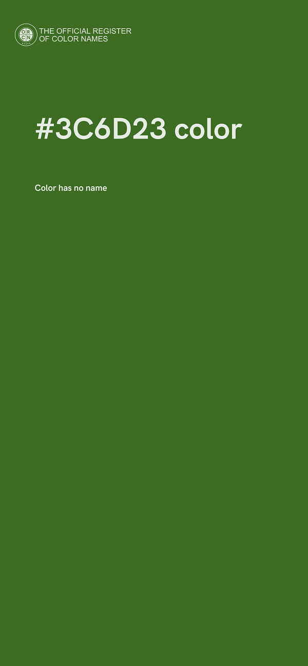 #3C6D23 color image