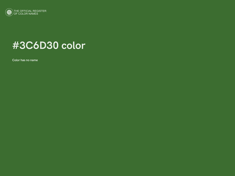 #3C6D30 color image