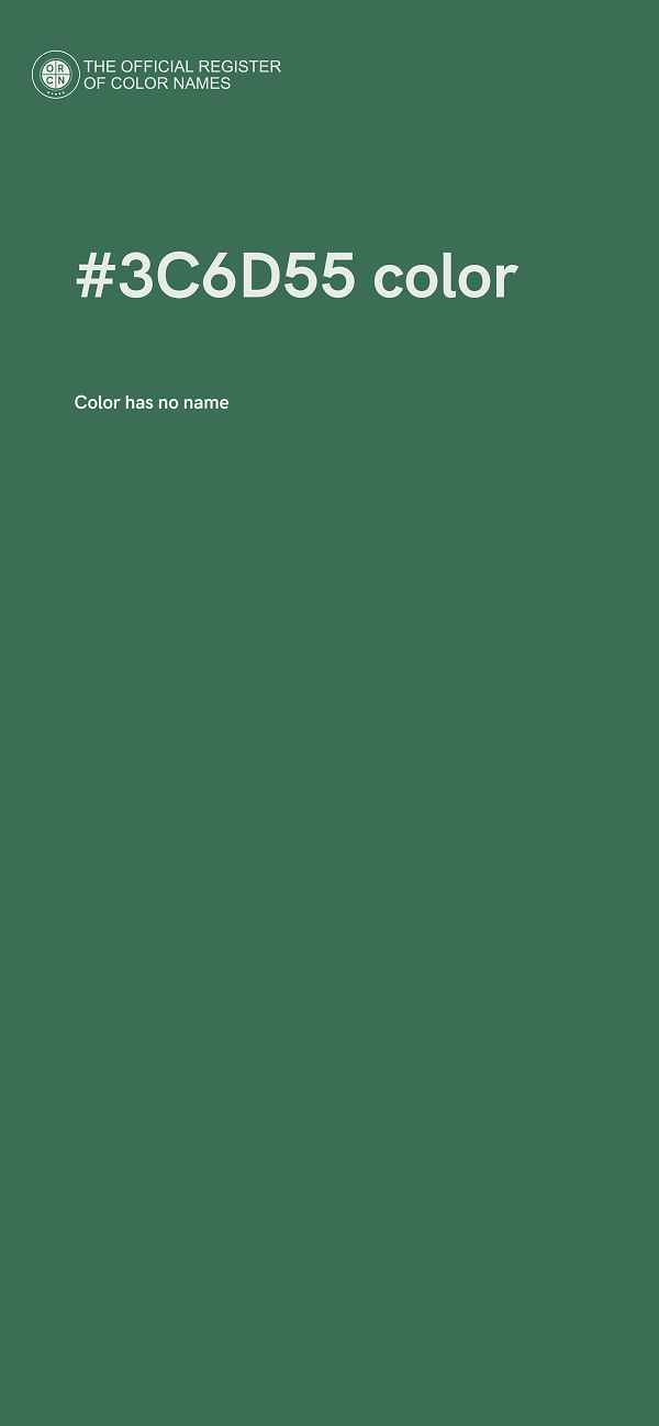 #3C6D55 color image
