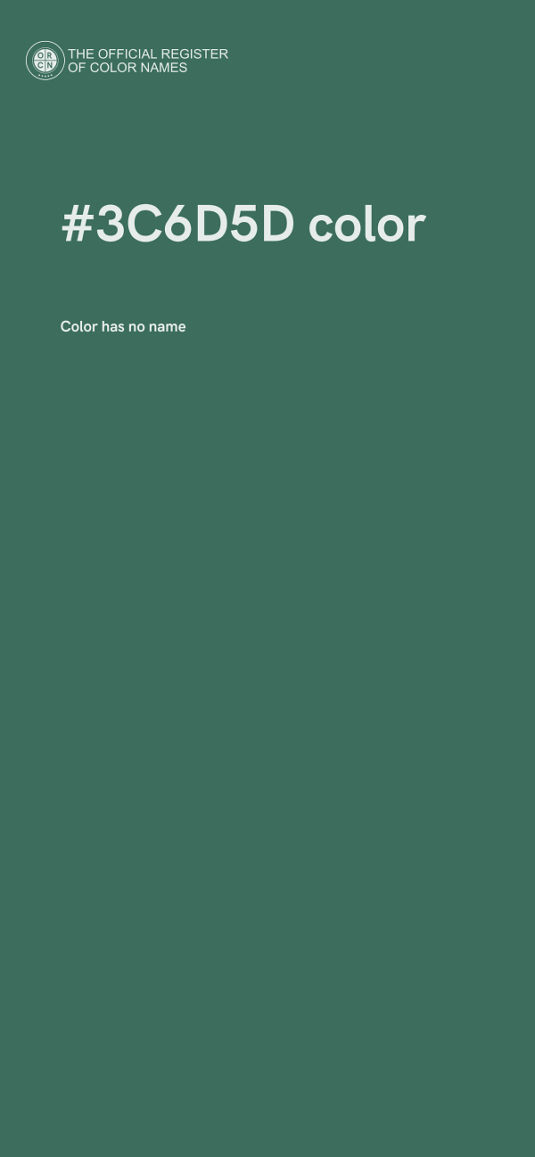 #3C6D5D color image